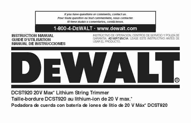 Dewalt 20v Max String Trimmer Manual-page_pdf